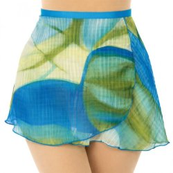(image for) Ladies 12" Teal Ombre Print Wrap