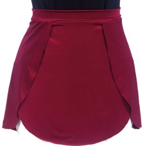 (image for) 4567Br Ladies Silky Petal Skirt (Burgundy)