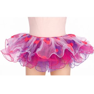 (image for) 4409HPP Stitched Flower Tutu (Hot Pink/Purple)