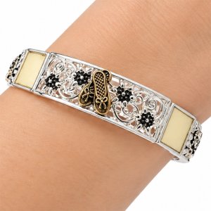 (image for) Opalescent Ballet Shoe Bracelet