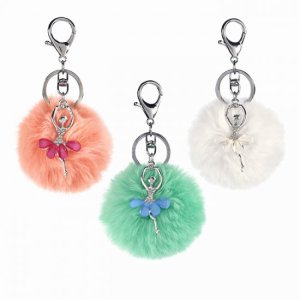 (image for) Ballerina Keychain Pouf (Set of 3)