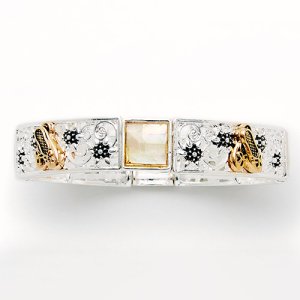 (image for) 2760 Opalescent Ballet Shoe Bracelet