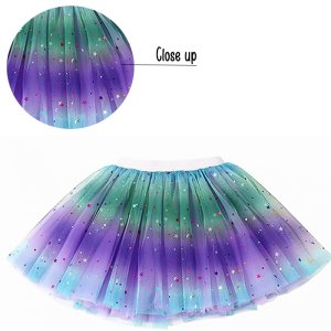 (image for) 4428MM 3 Layer Star Rainbow Tutu (Mermaid Magic)