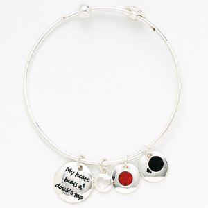 (image for) 2751T Tap Dancer Phrase and Stone Bracelet