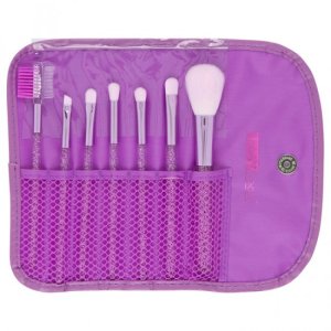 (image for) Purple Cosmetic Brush Set with Pouch