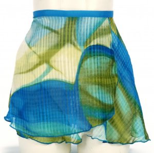 (image for) 4496TO Ladies 12" Teal Ombre Print Wrap