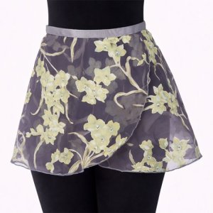 (image for) Ladies 14" Floral Expressions Print Wrap (Dark Grey)