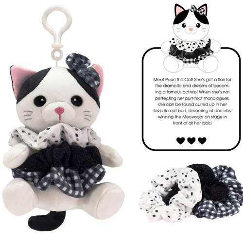 (image for) 6352 Scrunch Bunch Cat Bag Tag