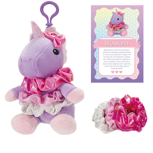 (image for) 6358 Scrunch Bunch Unicorn Bag Tag